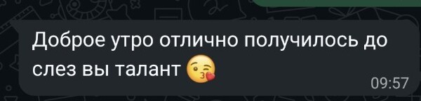 Скриншот сообщения клиента 3